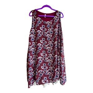 VTG Mai Soli Gunne Sax Mini Floral DRESS Flirty Lace Hem Womens LG Sleeveless